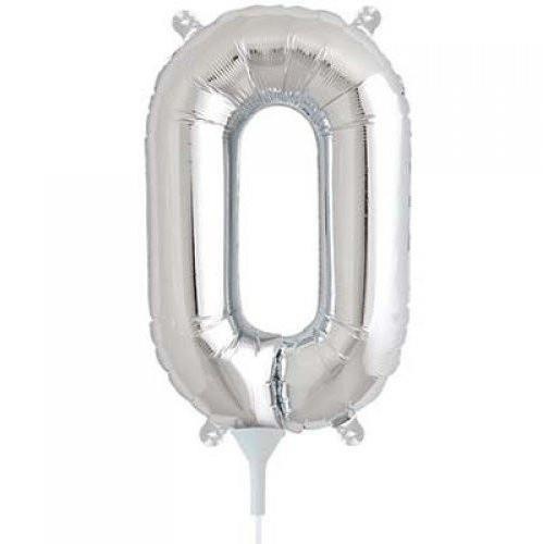 41cm Letter O Silver Foil Balloon - Air Fill ONLY #59680 - Each (Pkgd.) TEMPORARILY UNAVAILABLE