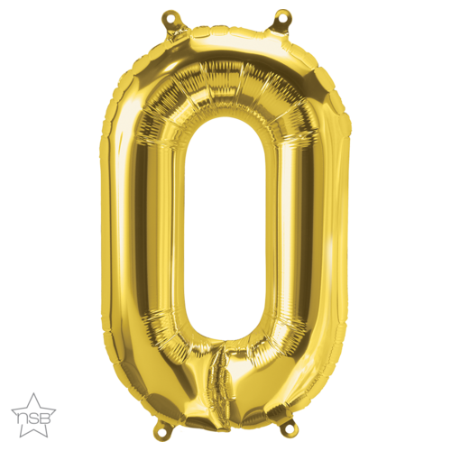 86cm Letter O Gold Foil Balloon #59940 - Each (Pkgd.) 