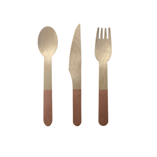 Paper Party Wooden Cutlery Acorn #6017ACP - 30pk 