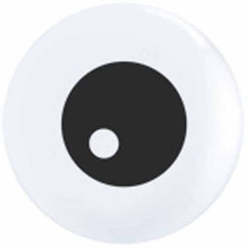 12cm Round White Friendly Eyeball Top Print #60299 - Pack Of 100 TEMPORARILY UNAVAILABLE