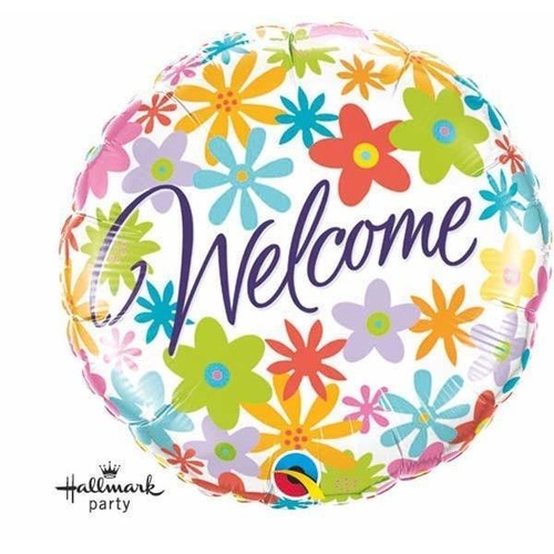 45cm Round Foil Welcome Flowers #60790 - Each (Pkgd.) TEMPORARILY UNAVAILABLE