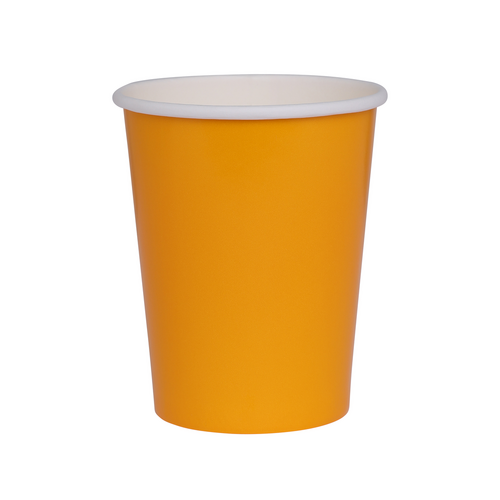 Paper Party Paper Cup Tangerine 260ml #6135TGP- 20pk