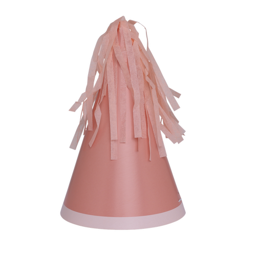 Paper Party Party Hat with Tassel Topper Rose #6150ROP - 10pk