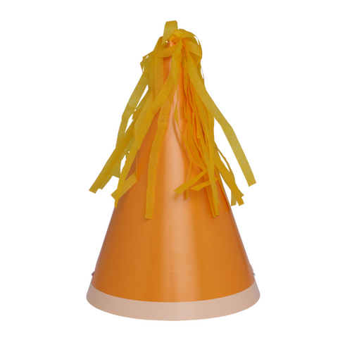 Paper Party Party Hat with Tassel Topper Tangerine #6150TGP - 10pk