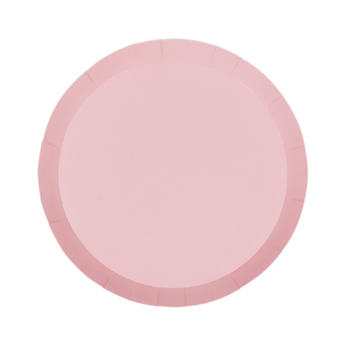 Paper Party Paper Round Snack Plate 7" Classic Pink #6170CPP - 20pk