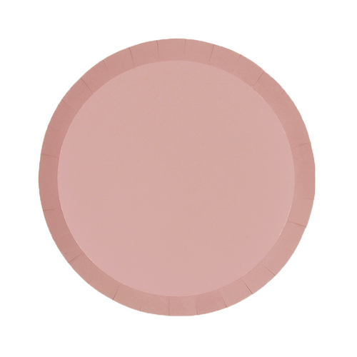 Paper Party Paper Round Snack Plate 7" Rose #6170ROP - 20pk