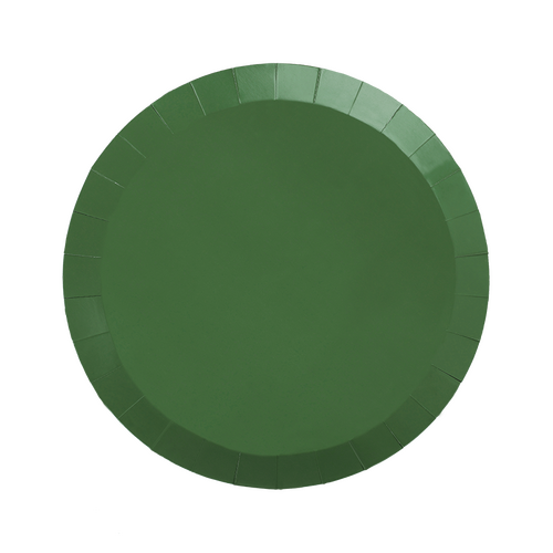 Paper Party Paper Round Snack Plate 7" Sage Green #6170SGP - 20pk