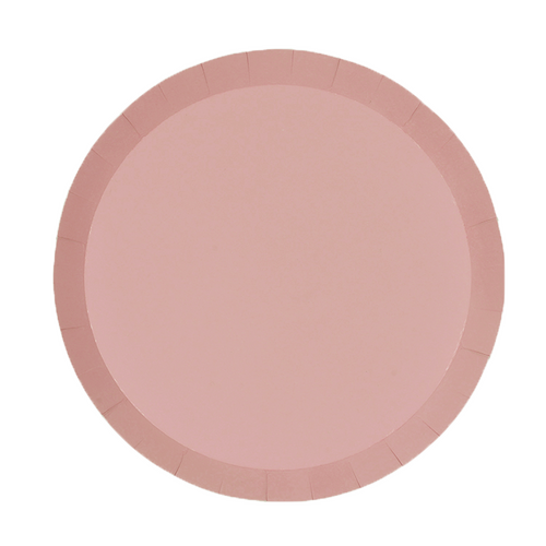 Paper Party Paper Round Dinner Plate 9" Rose #6180ROP - 20pk