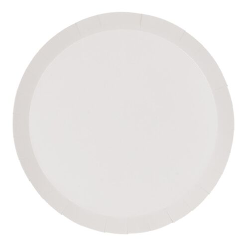 Paper Party Paper Round Dinner Plate 9" White #6180WHP - 20pk