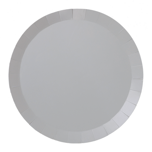 Paper Party Paper Round Banquet Plate 10.5" Cool Grey #6190CGP - 20pk