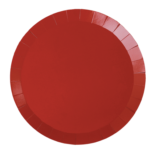 Paper Party Paper Round Banquet Plate 10.5" Cherry #6190CHP - 20pk