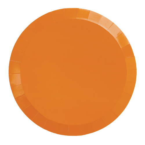Paper Party Paper Round Banquet Plate 10.5" Tangerine #6190TGP - 20pk