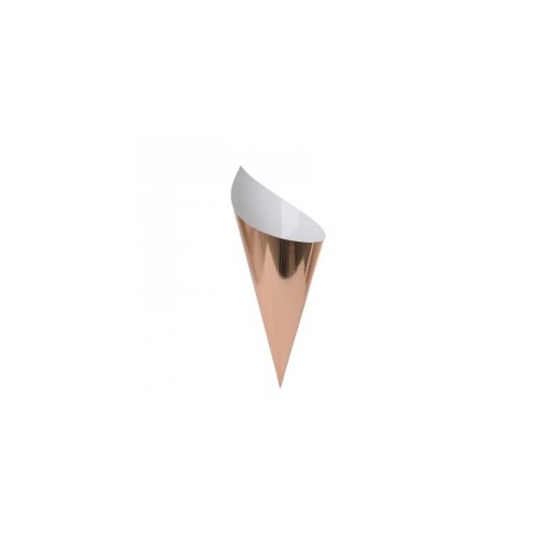 Paper Party Snack Cone Metallic Rose Gold #6210MRGP - 10Pk