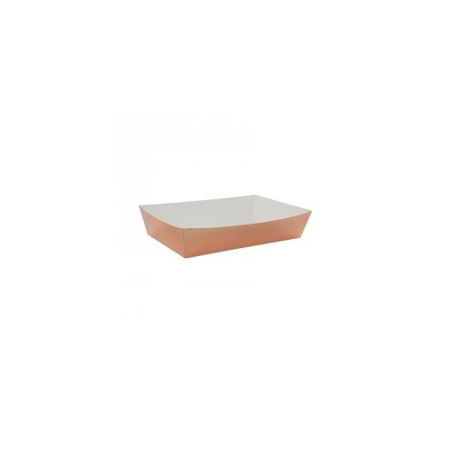 Paper Party Lunch Tray Metallic Rose Gold #6235MRGP - 10Pk 