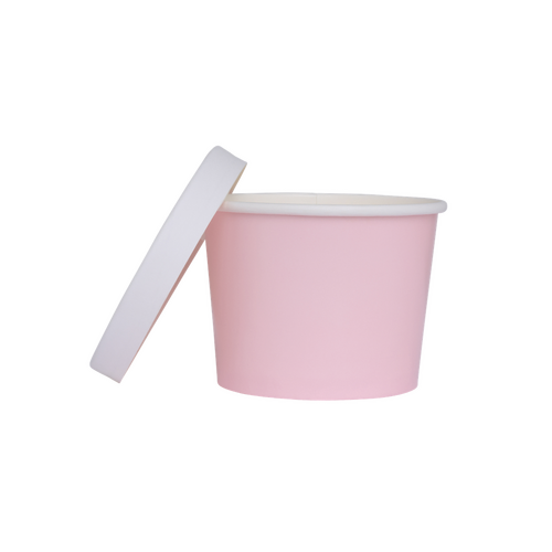 Paper Party Paper Luxe Tub w/ Lid Pastel Pink #6236CPP - 5pk