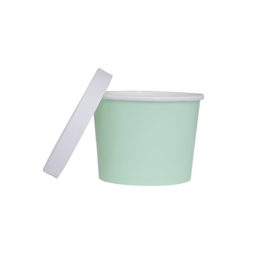 Paper Party Paper Luxe Tub w/ Lid Mint Green #6236MTP - 5pk
