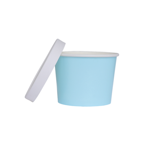 Paper Party Paper Luxe Tub w/ Lid Pastel Blue #6236PBP - 5pk