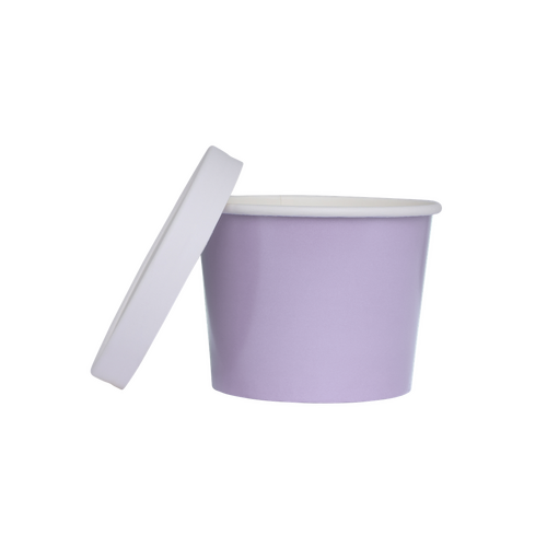 Paper Party Paper Luxe Tub w/ Lid Pastel Lilac #6236PLIP - 5pk