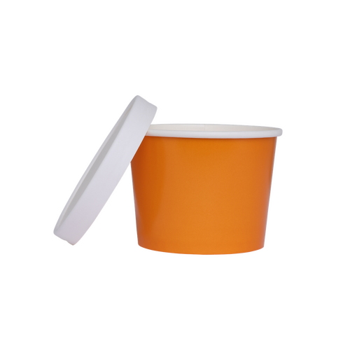 Paper Party Paper Luxe Tub w/ Lid Tangerine #6236TGP - 5pk