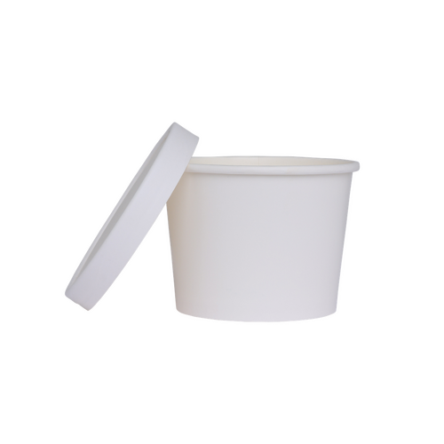Paper Party Paper Luxe Tub w/ Lid White #6236WHP - 5pk