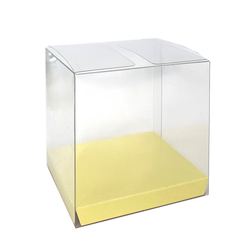 Paper Party Clear Favour Box Pastel Yellow #6250PYP - 10pk