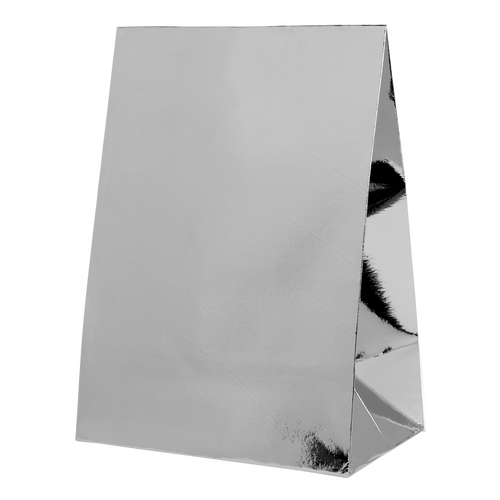 Paper Party Paper Party Bag Metallic Silver #6300MSP - 10pk