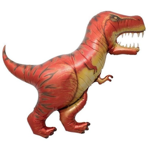 118cm Shape Foil Dinosaur T-Rex Balloon #63921 - Each (Pkgd.) TEMPORARILY UNAVAILABLE