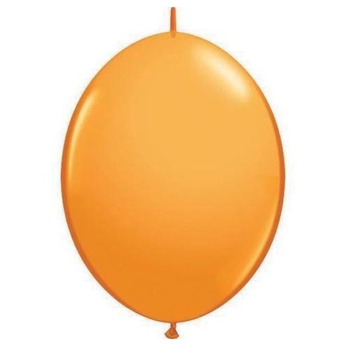 30cm Quick Link Orange Qualatex Quick Link Balloons #65221 - Pack of 50 