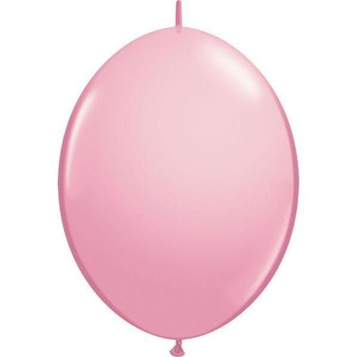 30cm Quick Link Pink Qualatex Quick Link Balloons #65222 - Pack of 50