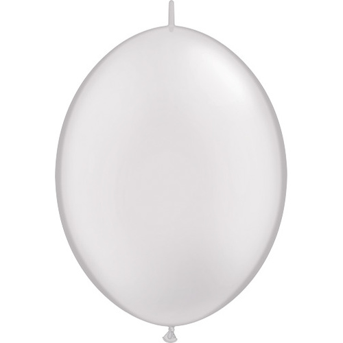 30cm Quick Link Pearl White Qualatex Quick Link Balloons #65246 - Pack of 50 