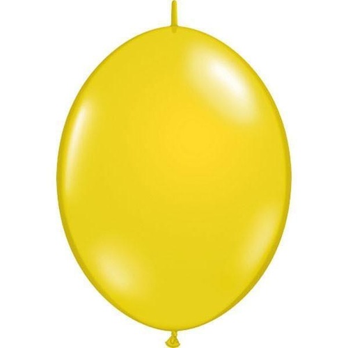 30cm Quick Link Jewel Citrine Yellow Qualatex Quick Link Balloons #65264 - Pack of 50 SPECIAL ORDER ITEM