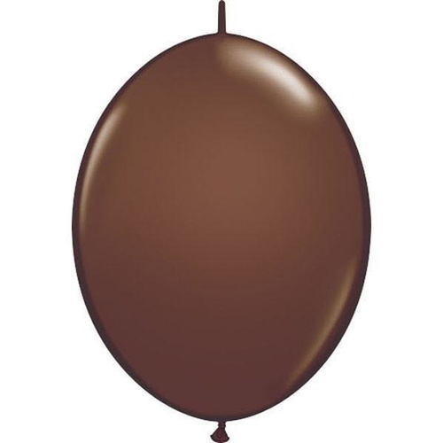 30cm Quick Link Chocolate Brown Qualatex Quick Link Balloons #65332 - Pack of 50 TEMPORARILY UNAVAILABLE