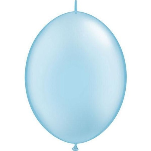 30cm Quick Link Pearl Light Blue Qualatex Quick Link Balloons #65333 - Pack of 50