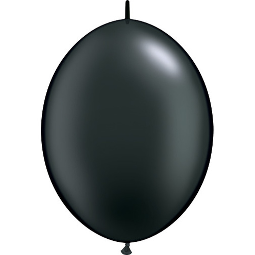 30cm Quick Link Pearl Onyx Black Qualatex Quick Link Balloons #65335 - Pack of 50 TEMPORARILY UNAVAILABLE