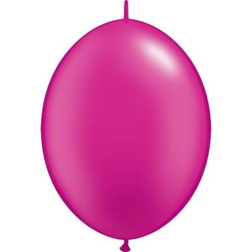 30cm Quick Link Pearl Magenta Qualatex Quick Link Balloons #65338 - Pack of 50 