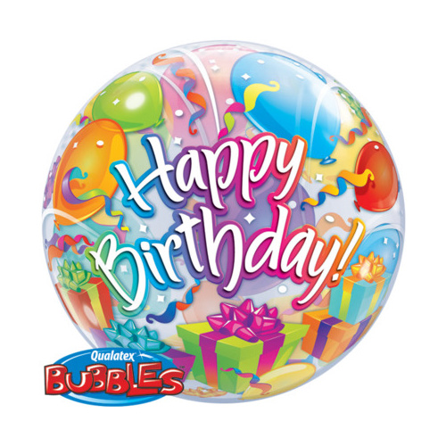 56cm Single Bubble Birthday Surprise #65407 - Each TEMPORARILY UNAVAILABLE