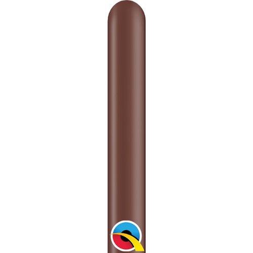 160Q Chocolate Brown Qualatex Plain Latex #68779 - Pack Of 100 