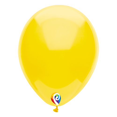 30cm Fashion Yellow Funsational Plain Latex Balloons #70899 - Pack of 50 TEMPORARILY UNAVAILABLE