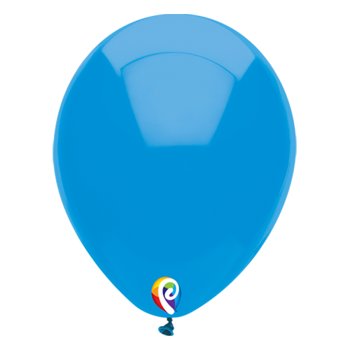 30cm Fashion Ocean Blue Funsational Plain Latex Balloons #70990 - Pack of 50 TEMPORARILY UNAVAILABLE