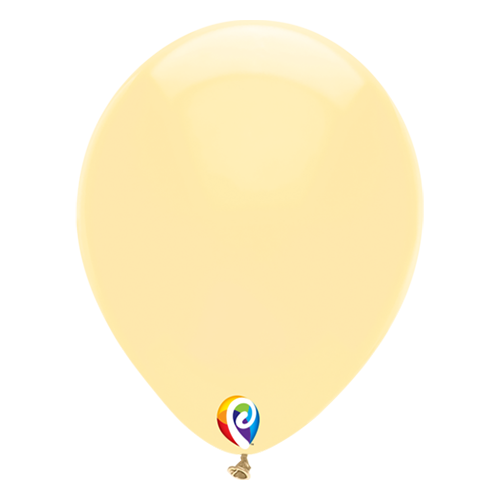 30cm Fashion Ivory Funsational Plain Latex Balloons #71287 - Pack of 50 TEMPORARILY UNAVAILABLE