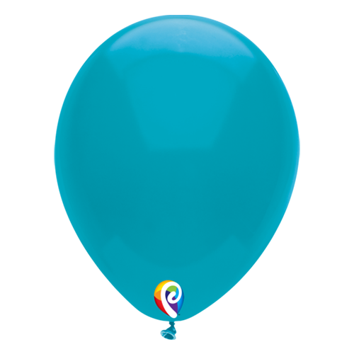 30cm Fashion Turquoise Funsational Plain Latex Balloons #71435 - Pack of 50 