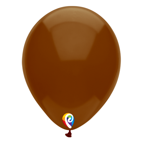 30cm Fashion Cocoa Brown Funsational Plain Latex Balloons #71442 - Pack of 50 