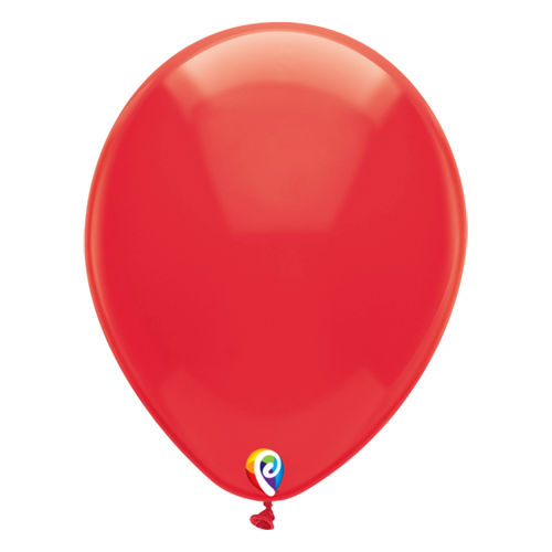 30cm Crystal Red Funsational Plain Latex Balloons #71549 - Pack of 50 TEMPORARILY UNAVAILABLE