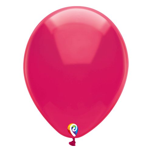 30cm Crystal Fuschsia Funsational Plain Latex Balloons #71652 - Pack of 50 