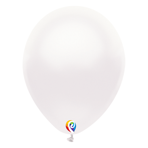 30cm Pearl White Funsational Plain Latex Balloons #71665 - Pack of 50 TEMPORARILY UNAVAILABLE