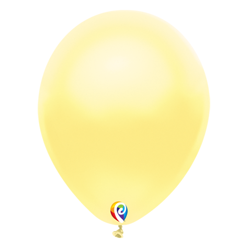 30cm Pearl Yellow Funsational Plain Latex Balloons #71673 - Pack of 50 