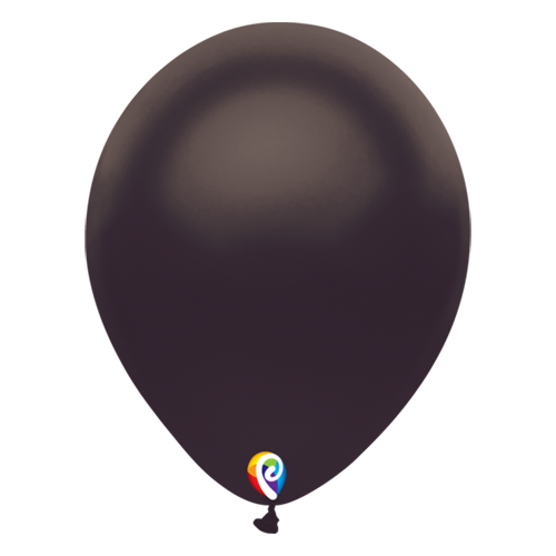 30cm Pearl Black Funsational Plain Latex Balloons #71819 - Pack of 50 
