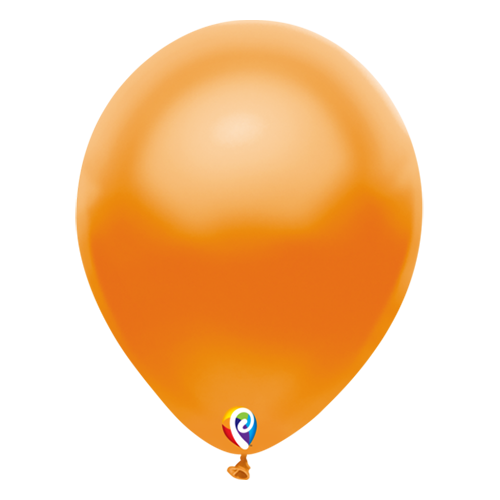 30cm Pearl Orange Funsational Plain Latex Balloons #71920 - Pack of 50 