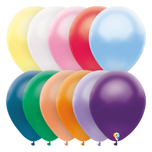 30cm Pearl Assorted Funsational Plain Latex Balloons #72022 - Pack of 50 TEMPORARILY UNAVAILABLE