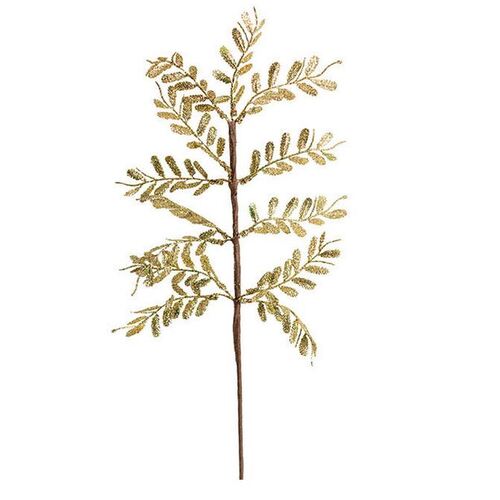 Christmas Fern Leaf Spray Gold (60cmH) #KC470045RGO - Each 